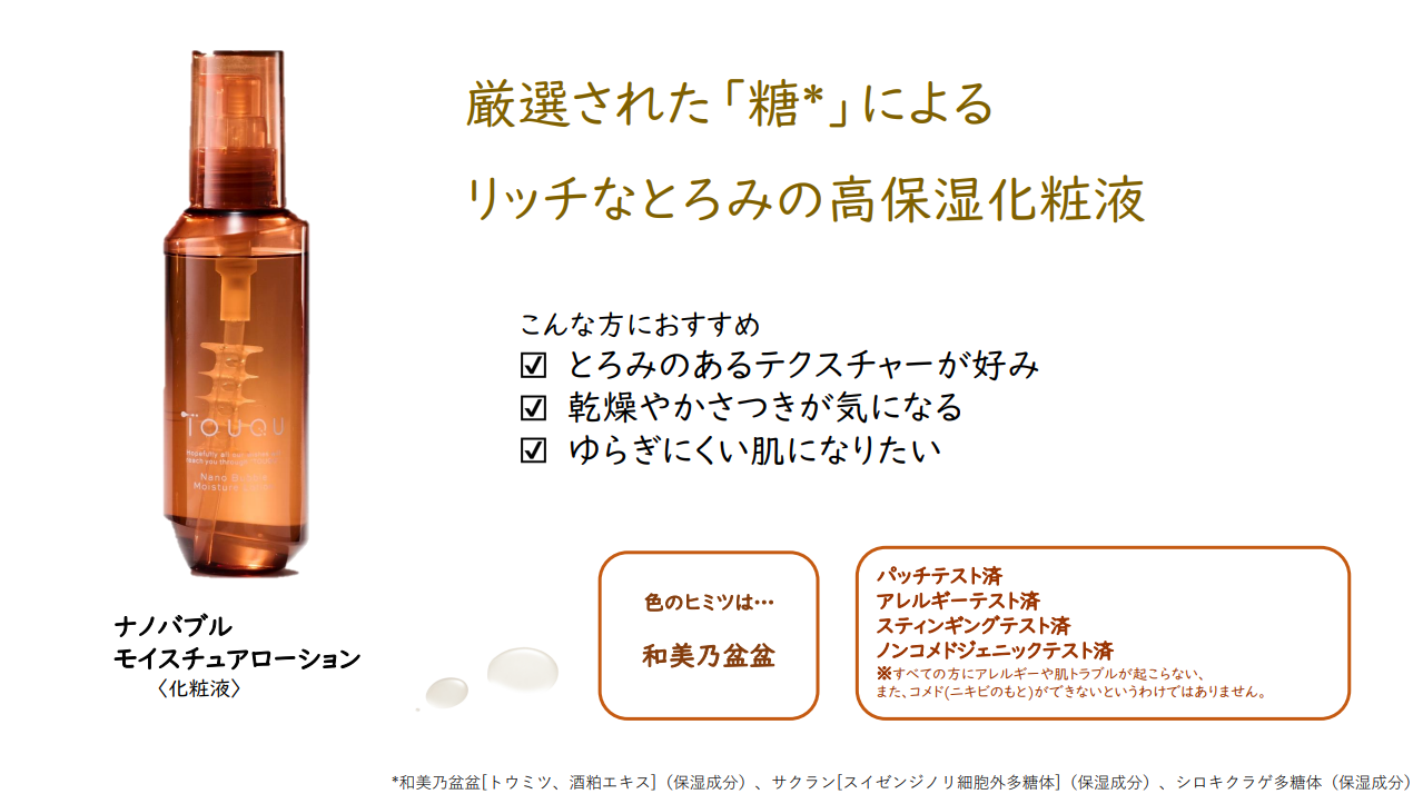 TOUQU to tone(トークトゥトーン)ナノバブル モイスチュアローション〈化粧液〉